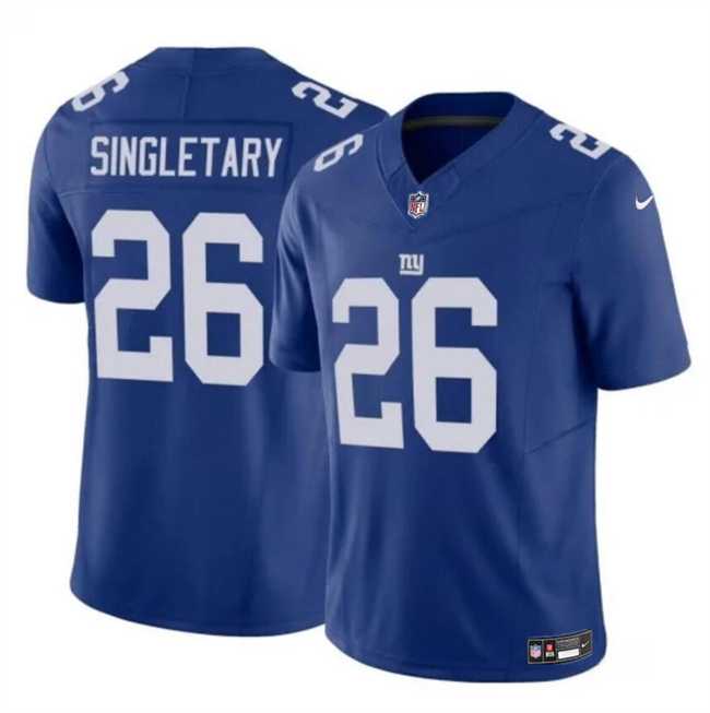 Men & Women & Youth New York Giants #26 Devin Singletary Blue 2023 F.U.S.E. Vapor Untouchable Limited Stitched Jersey